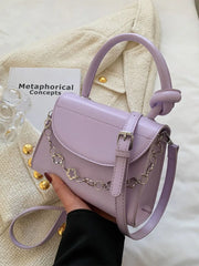 Square Casual Handbag Women's Crossbody Bags Pu Leather Chain Shoulder Bag