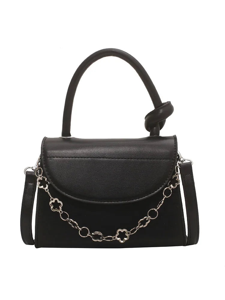 Square Casual Handbag Women's Crossbody Bags Pu Leather Chain Shoulder Bag