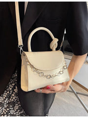 Square Casual Handbag Women's Crossbody Bags Pu Leather Chain Shoulder Bag
