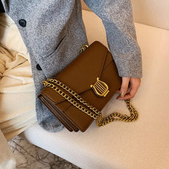 Square Crossbody Bag for Women Messenger Bags Sac A Main Solid Flap Bags Girl