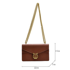 Square Crossbody Bag for Women Messenger Bags Sac A Main Solid Flap Bags Girl