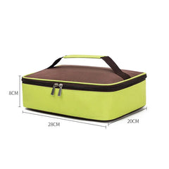 Square Thermal Lunch Bag Leak Proof Insulated Cooler Bento Box Bags