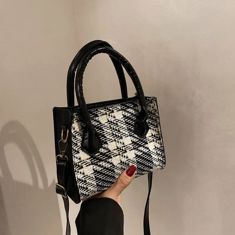Square Handbags For Women High Pu Leather Shoulder Bag Style Female Crossbody Ba