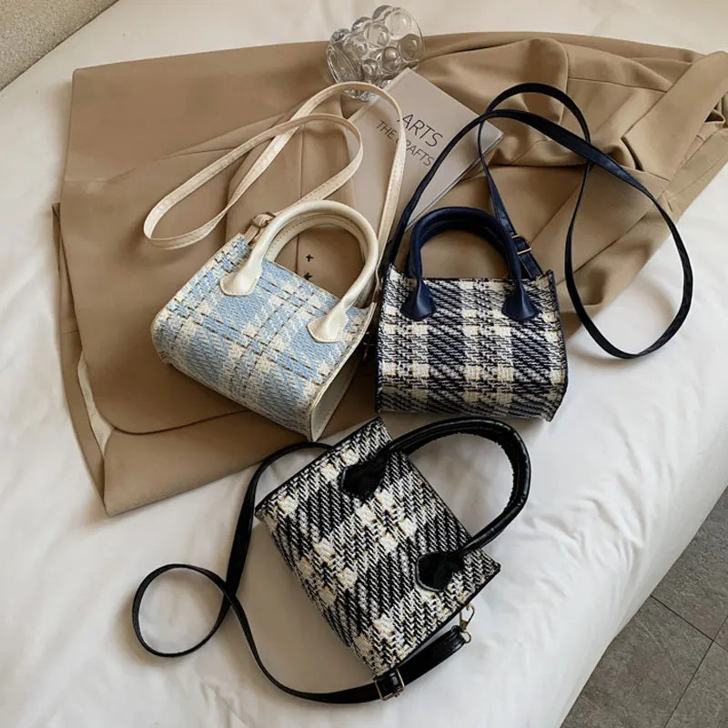 Square Handbags For Women High Pu Leather Shoulder Bag Style Female Crossbody Ba