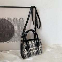 Square Handbags For Women High Pu Leather Shoulder Bag Style Female Crossbody Ba