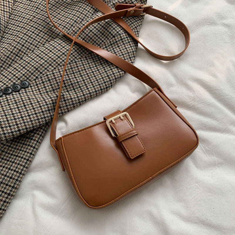 Square Vintage Shoulder Bags Women Zipper Mori Girls Office Ladies Waterproof