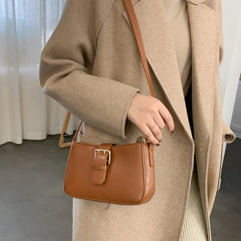 Square Vintage Shoulder Bags Women Zipper Mori Girls Office Ladies Waterproof