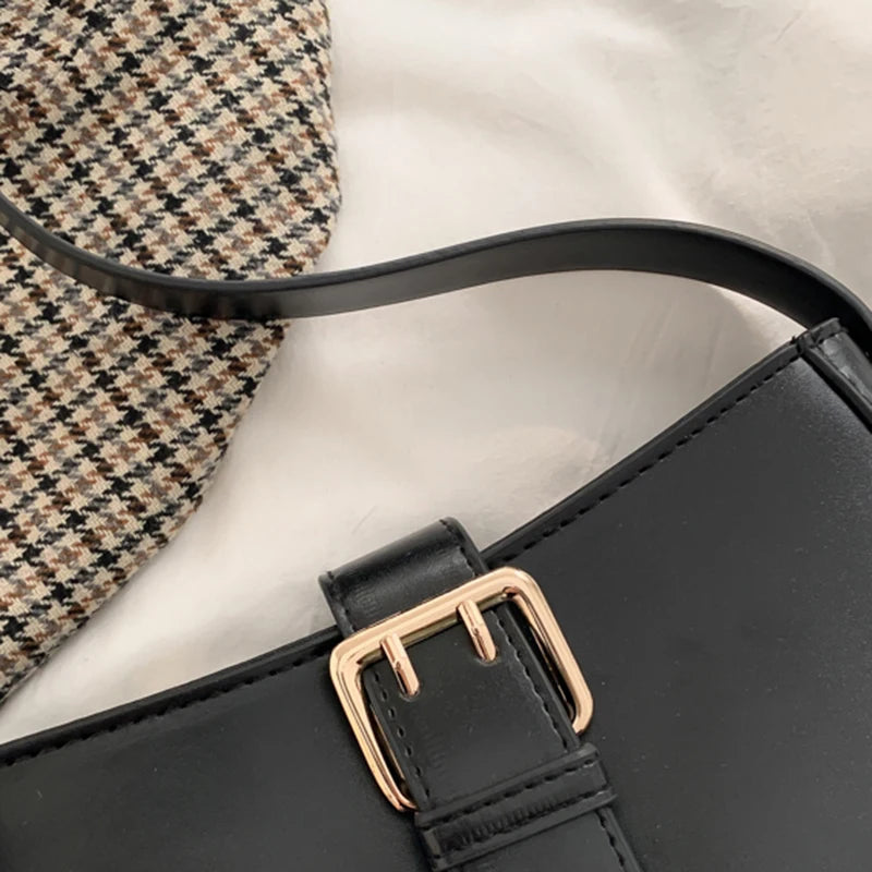 Square Vintage Shoulder Bags Women Zipper Mori Girls Office Ladies Waterproof