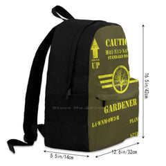 Standard Issue Gardener Travel Laptop Bagpack Bags Garden Gardener Gardening