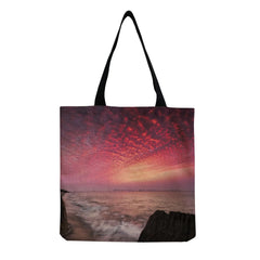 Starry Print Outdoor Shopper Bag Large Capacity