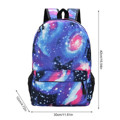 Starry Sky Backpack Galaxy Stars Universe Space School Bag Laptop Travel Bags