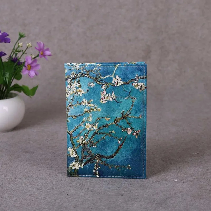Starry Sky Passport Cover PU Leather Travel Wallet for Passports