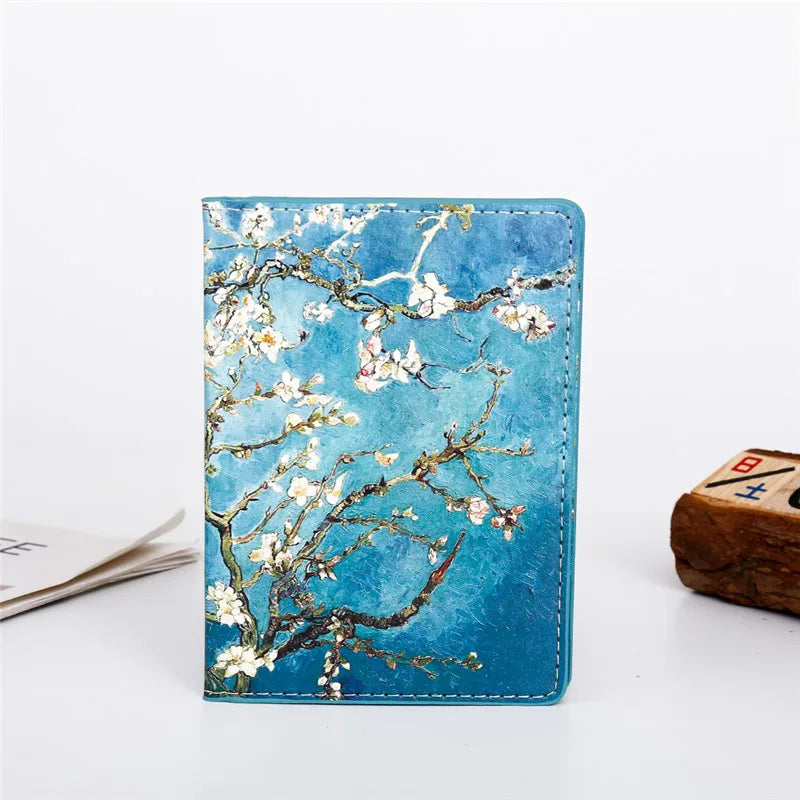 Starry Sky Passport Cover Travel Wallet Landscape Passport Holder