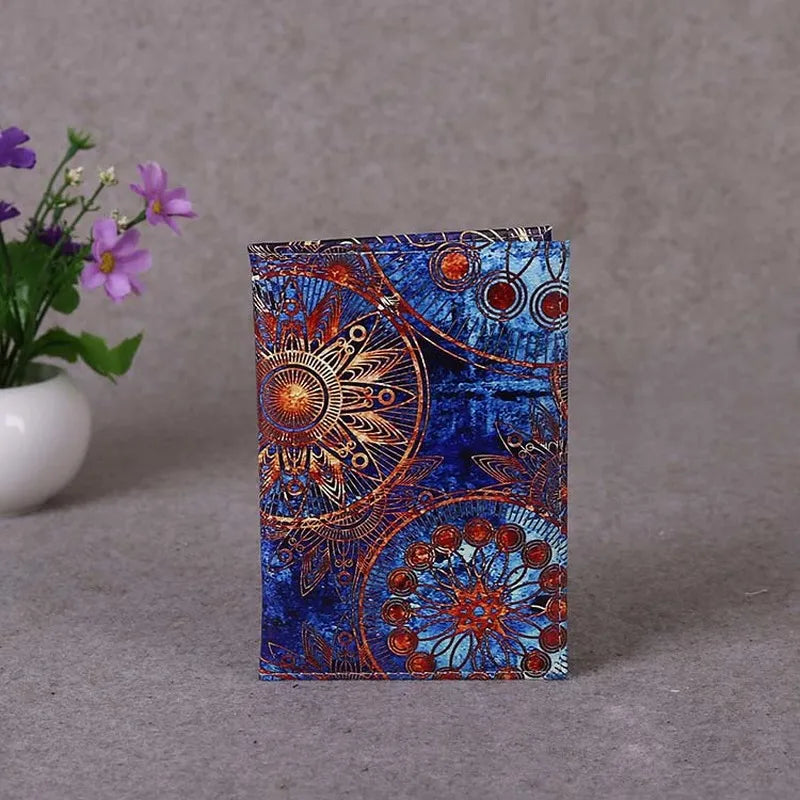 Starry Sky Passport Cover PU Leather Travel Wallet for Passports