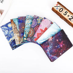 Starry Sky Passport Cover Travel Wallet Landscape Passport Holder