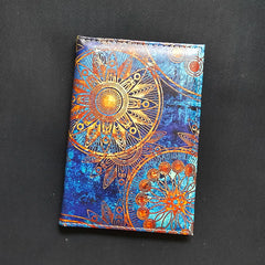 Starry Sky Passport Holder Pu Leather Travel Wallet Landscape Passport Cover