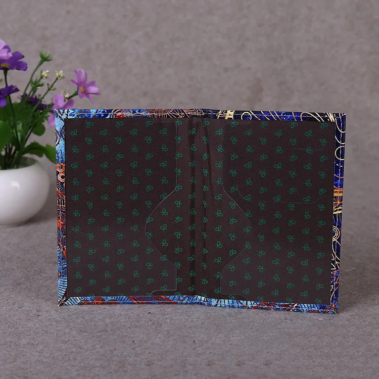 Starry Sky Passport Holder Pu Leather Travel Wallet Landscape Passport Cover