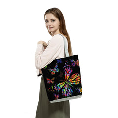 Starry Sky Printed Handbags Casual Eco Reusable Shopping Bag Dream Female Large
