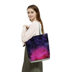 Starry Sky Printed Handbags Casual Eco Reusable Shopping Bag Dream Female Large