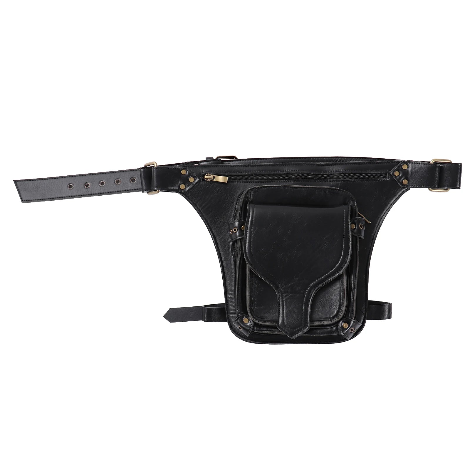 Steampunk Retro Rubber Crossbody Waist Bag
