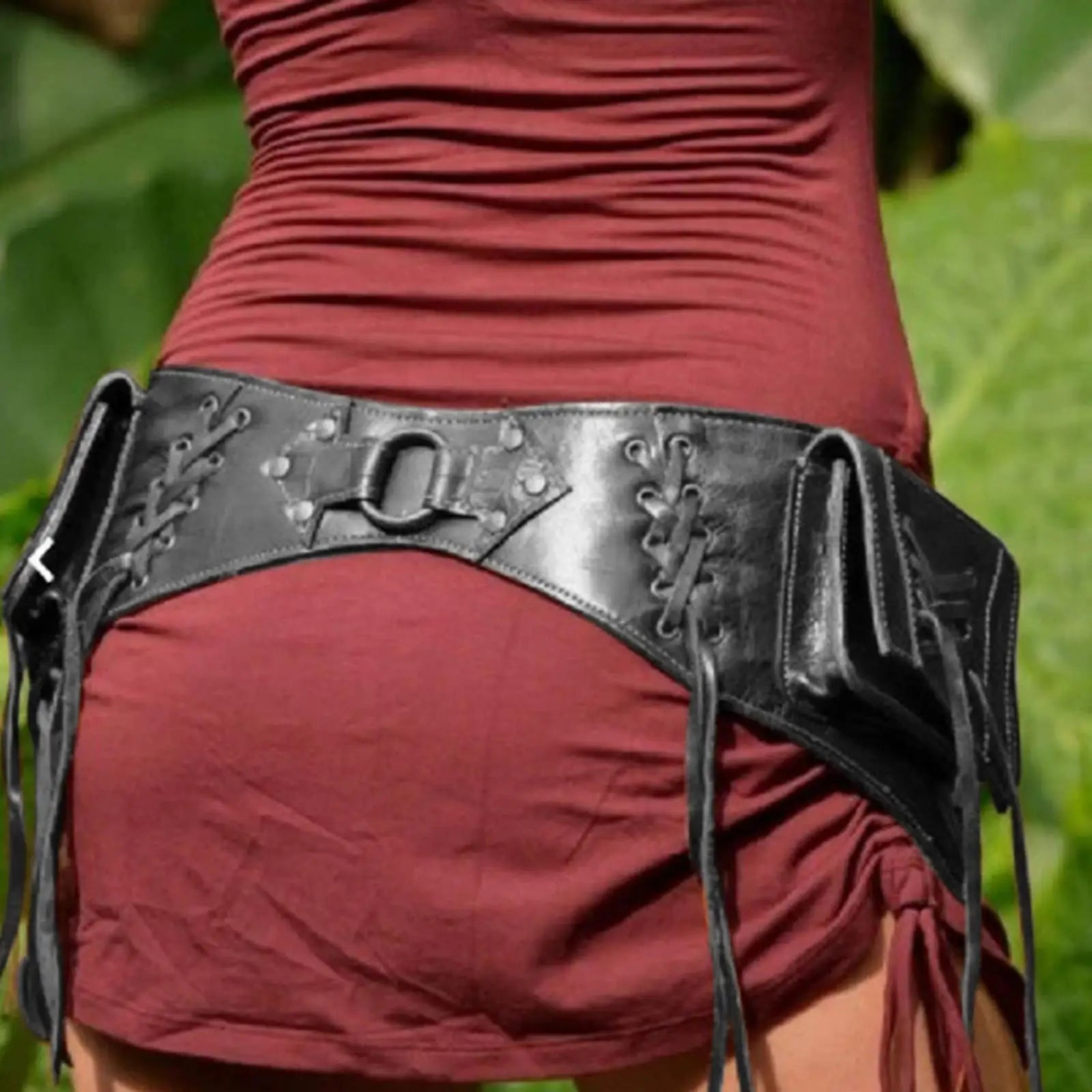 Steampunk Waist Bag Pouch Utility Belt Purse Fanny Pack Costume