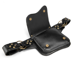 Steampunk Motorcycle Men's Chest Bag Outdoor Leisure Mobile Phone Pocket Waist B