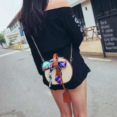 Steel Straw Beach Bag Ladies Shoulder Crossbody Bags for Women