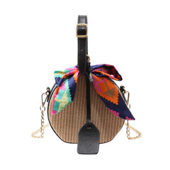 Steel Straw Beach Bag Ladies Shoulder Crossbody Bags for Women