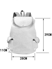 Nurse Print Drawstring Backpack Portable School Bag