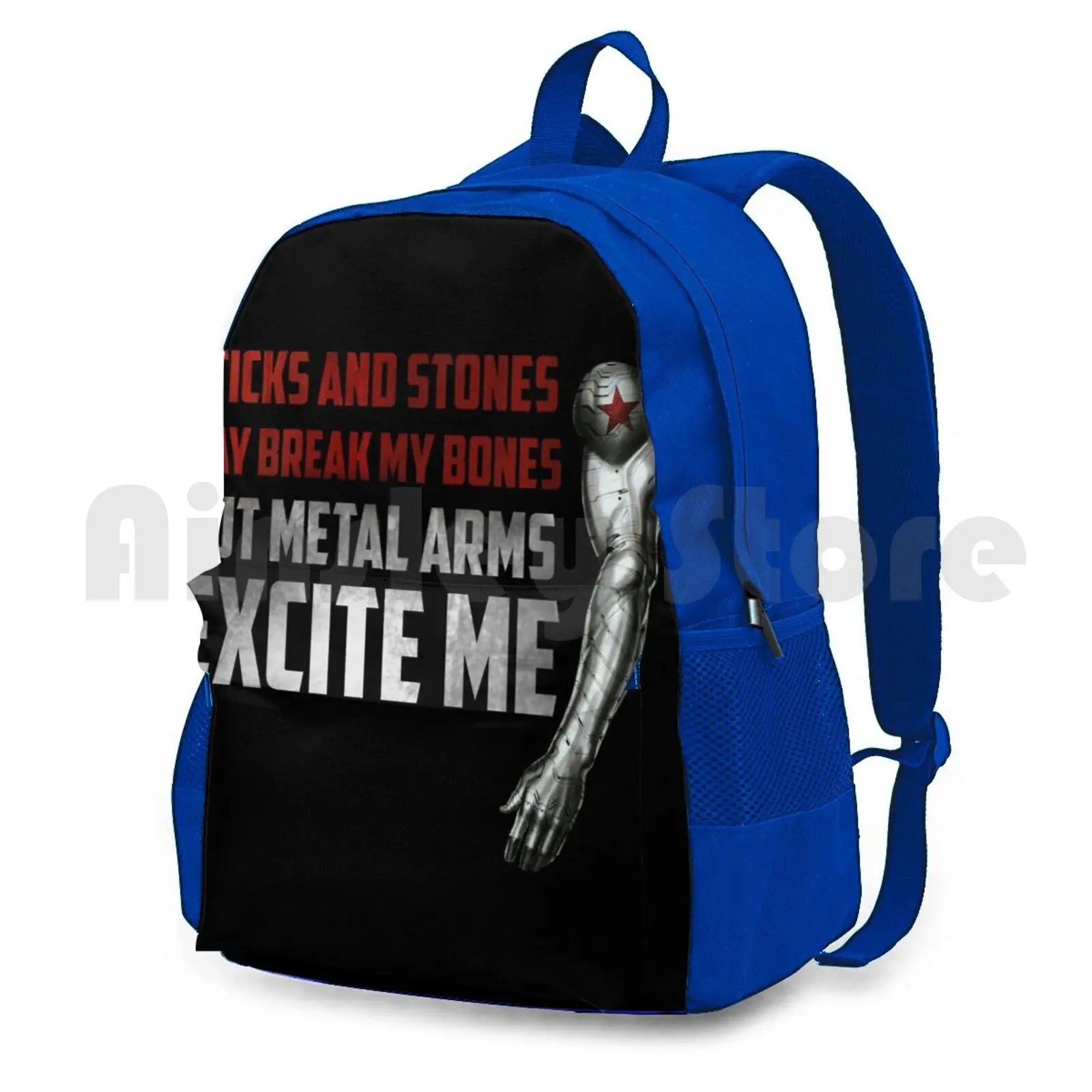 Waterproof Hiking Backpack Bucky Barnes Rhianna S M Typography