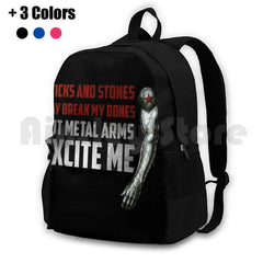 Waterproof Hiking Backpack Bucky Barnes Rhianna S M Typography
