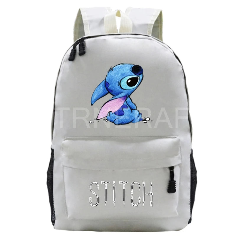 Stitch Backpack Cartoon Women Men School Bags Travel Daily Mochilas