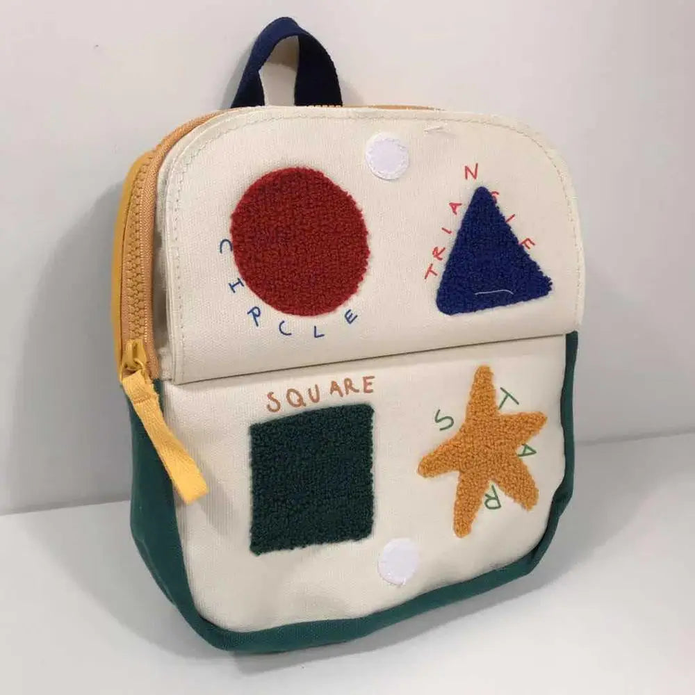 Stitching Flip School Bag for Boys and Girls