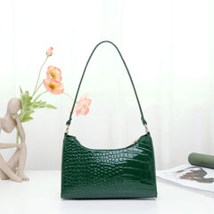 Stone Patent Crossbody Bags for Women Small Handbag Small Bag PU Leather Hand Ba