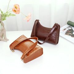 Stone Patent Crossbody Bags for Women Small Handbag Small Bag PU Leather Hand Ba