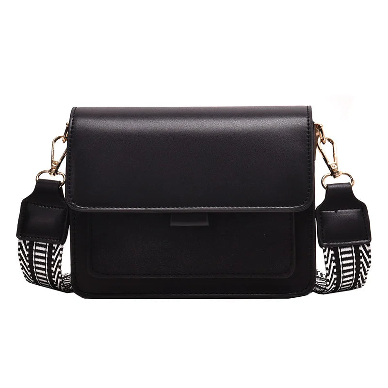 Winter Lady Messenger Bag Stone Pattern Retro Mini Shoulder Bag