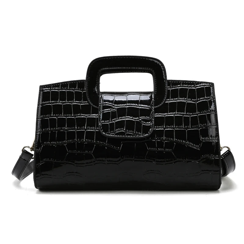 Stone Pattern Small Crossbody Bag Flap Shoulder Clutch Ladies Purse