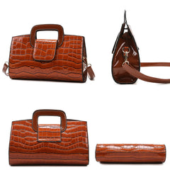 Stone Pattern Small Crossbody Bag Flap Shoulder Clutch Ladies Purse