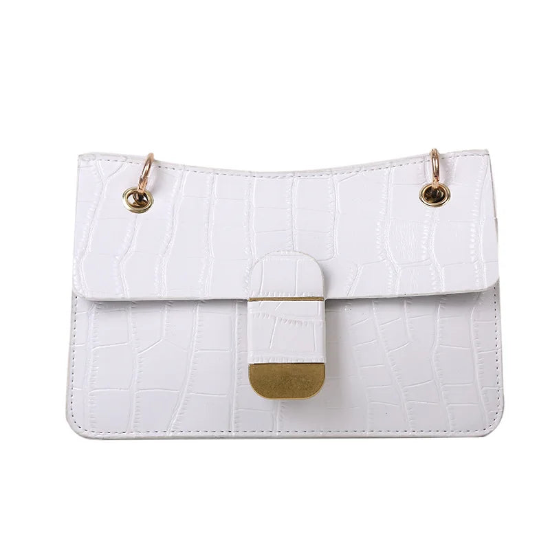 Stone Pattern PU Leather Crossbody Bags for Women Small Shoulder Bag