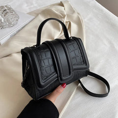Stone Pattern PU Leather Crossbody Sling Bags for Women