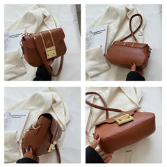 Stone Pattern PU Leather Shoulder Bag Crossbody Flap Purse Female Handbag Clutch