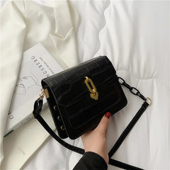 Stone Pattern Crossbody Bag Women Handbag Shoulder Bag PU Leather Hand Bag