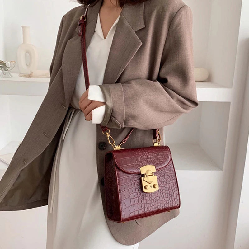Stone Pattern Women Shoulder Bag Handbag Crossbody Bags