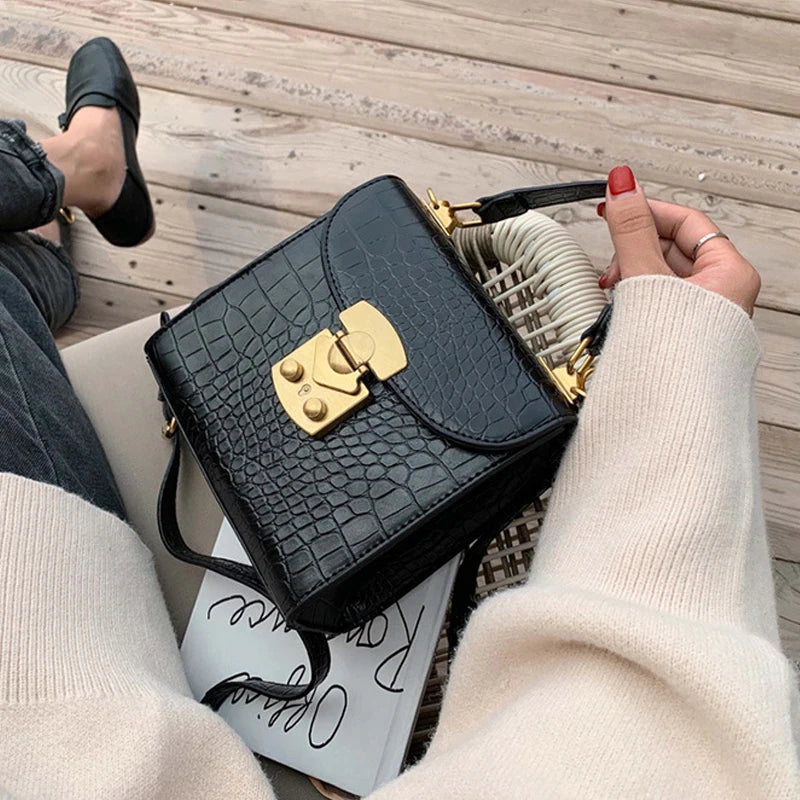 Stone Pattern Women Shoulder Bag Handbag Crossbody Bags