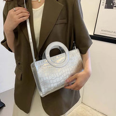 Stone Pattern Women's Handbag Shoulder Crossbody Bags High PU Leather