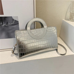 Stone Pattern Women's Handbag Shoulder Crossbody Bags High PU Leather