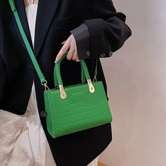 Stone Pu Leather Crossbody Bags for Women Small Tote Shoulder Bag