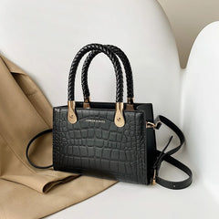 Stone Pu Leather Crossbody Bags for Women Small Tote Shoulder Bag