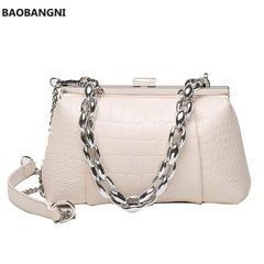 Stone Pattern Chain Tote Bag Women's Handbag