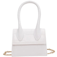 Stone Pattern Mini Tote Bag Summer High-Quality PU Leather Women's Handbag